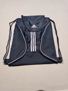Adidas Black and Pink Adidas Alliance Sackpack